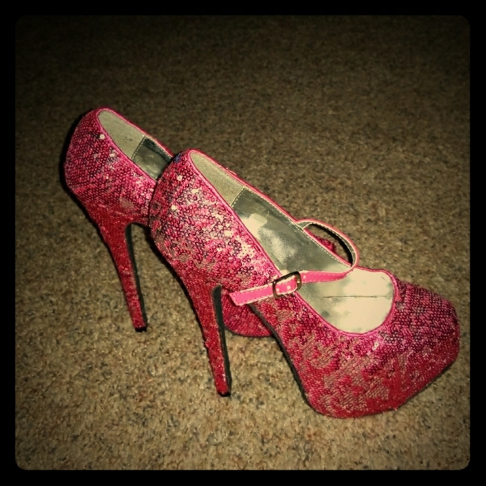 5in Ruby Red Slipper Heels